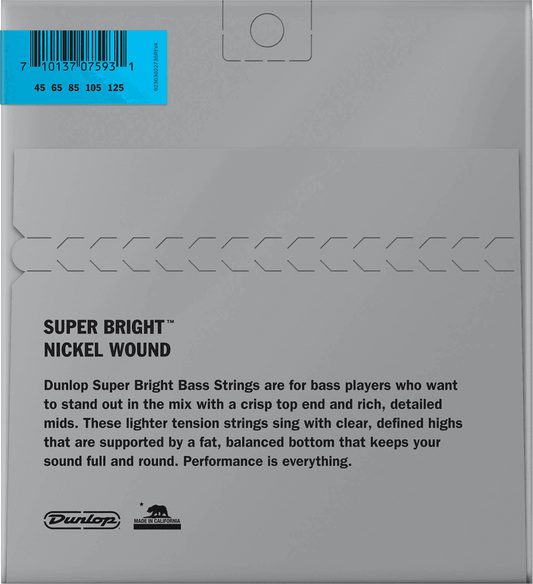 Dunlop Nickel Super Bright 45-105