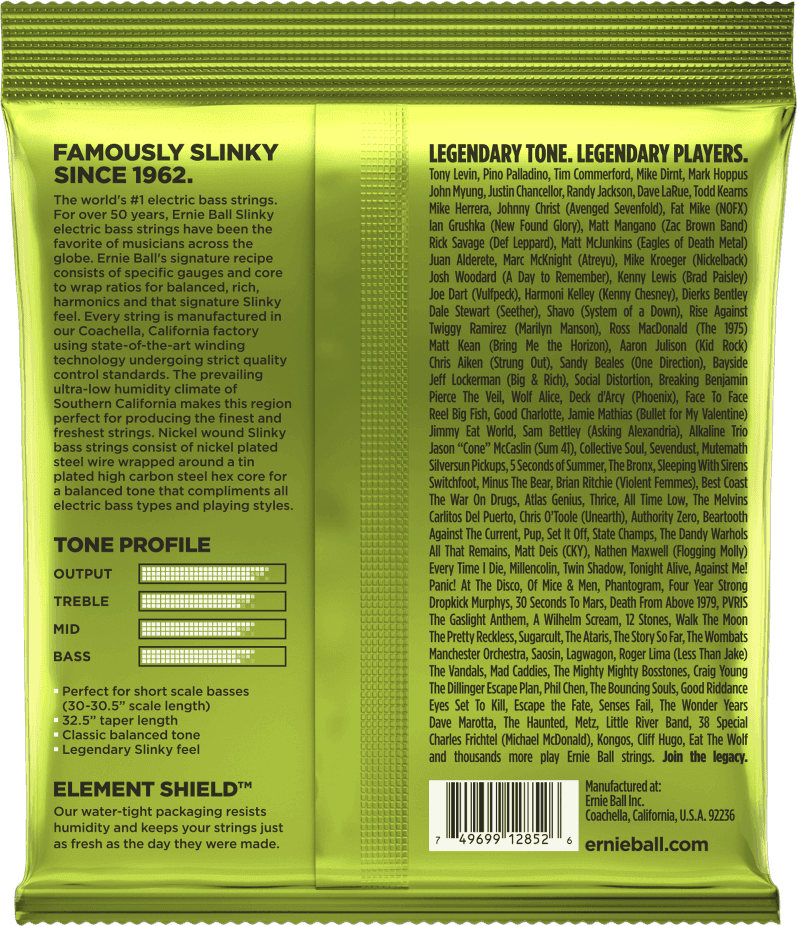 Ernie Ball - Regular Slinky Short Scale 45-105
