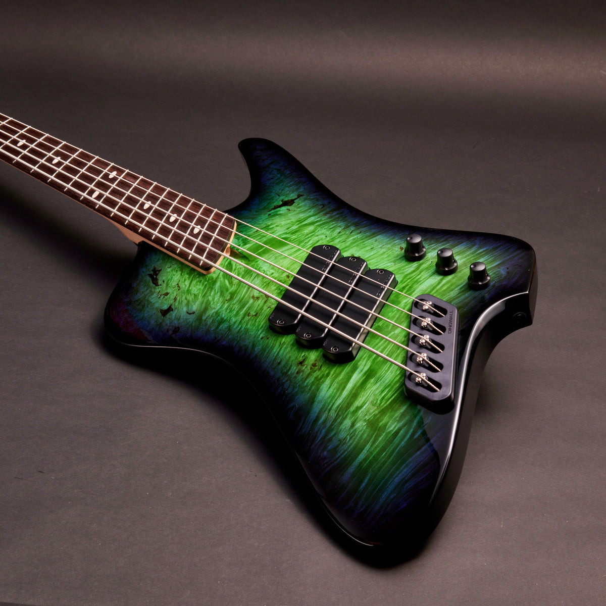 Dingwall D-Roc Custom 5 Magdar Kellen Blue to Green Gloss 5-string bass at Bass Freaks