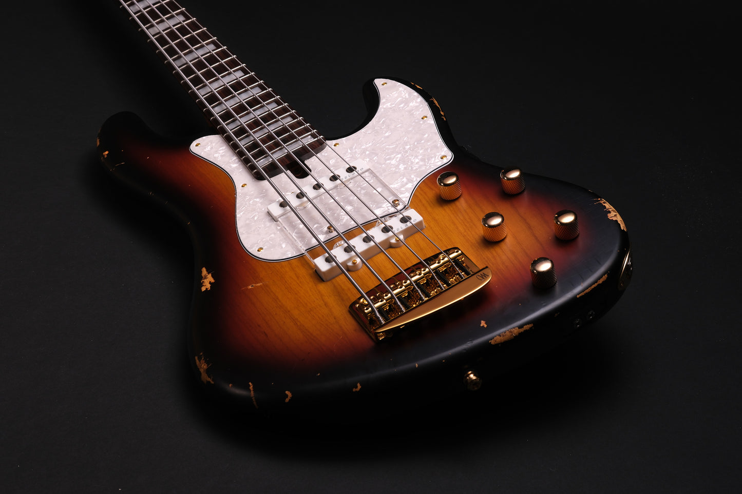 Mayones Jabba HF Aged Sunburst 5 - Transparent Sun-Burst Nitro Aged