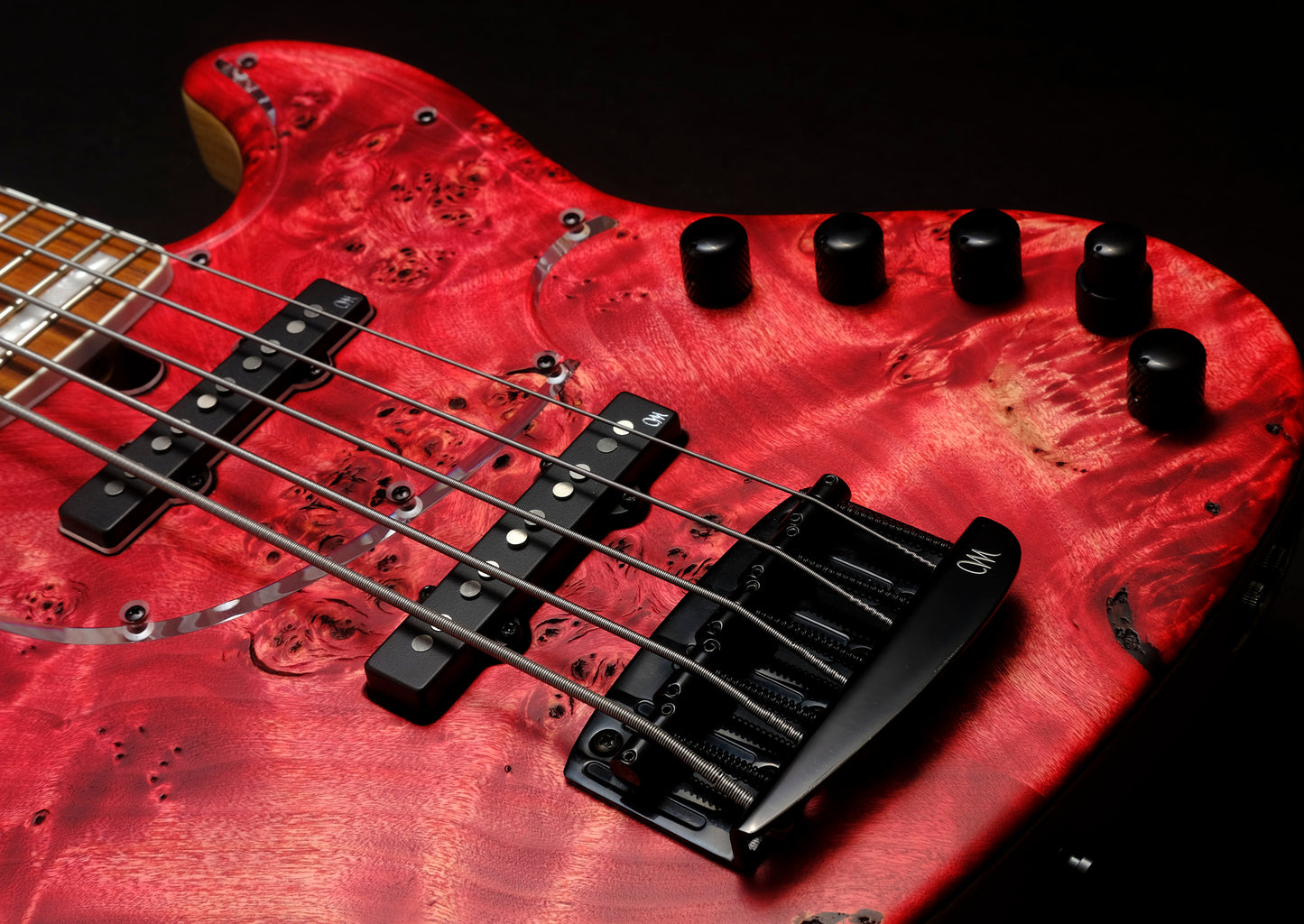 Mayones Jabba Custom 5 - Antique Red Velvet Raw