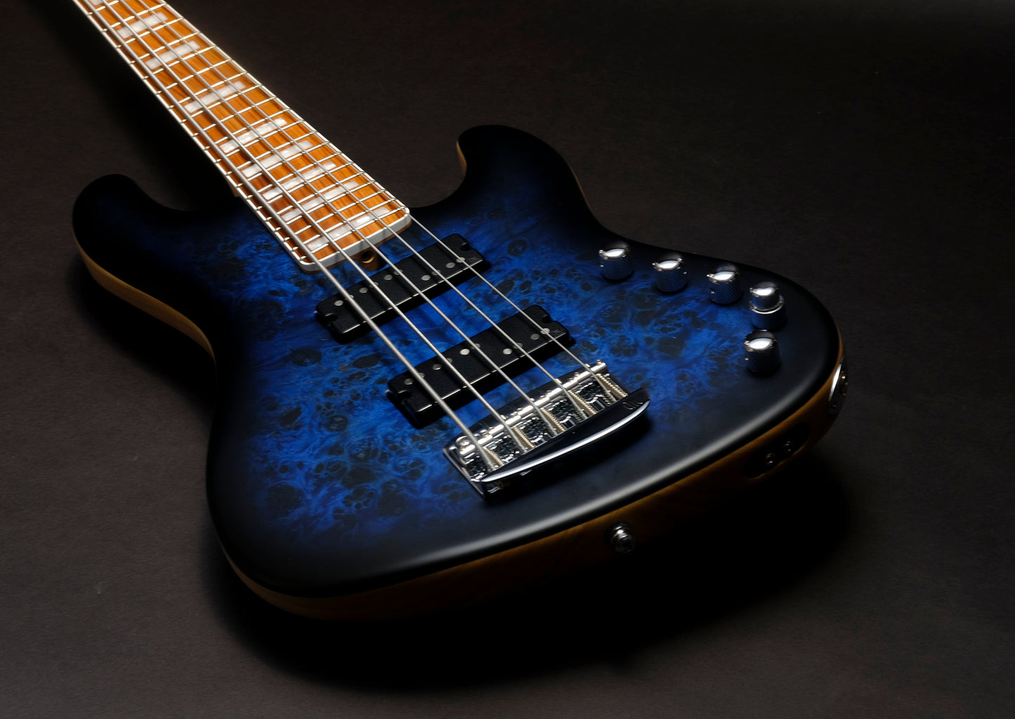 Mayones Jabba Custom EP5 - Trans Dirty-Blue Burst Satin