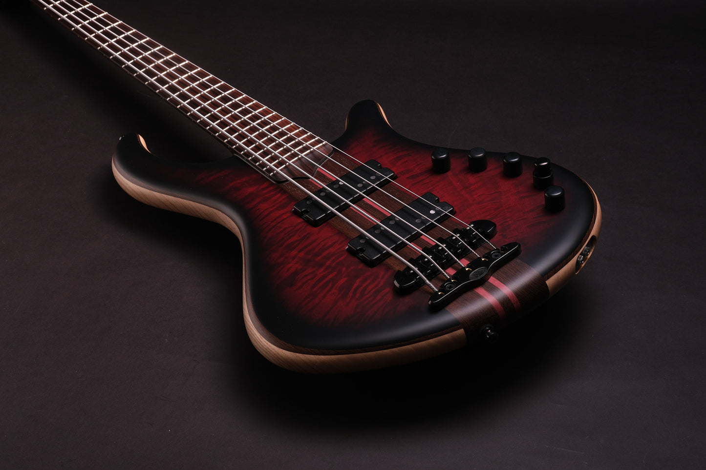Mayones Patriot 5 - Trans Dirty-Red Burst