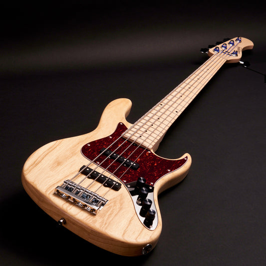 Sadowsky MetroLine 22-Fret Will Lee 5 Natural Transparent Satin 5-string bass, 3.61 kg, at Bass Freaks