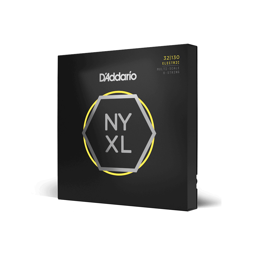D'Addario NYXL Bass 6 Multiscale, 32-130 Regular Light