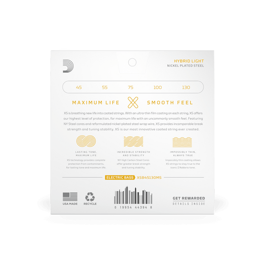D'Addario XS Nickel 5 Multiscale, 45-130 Hybrid Light