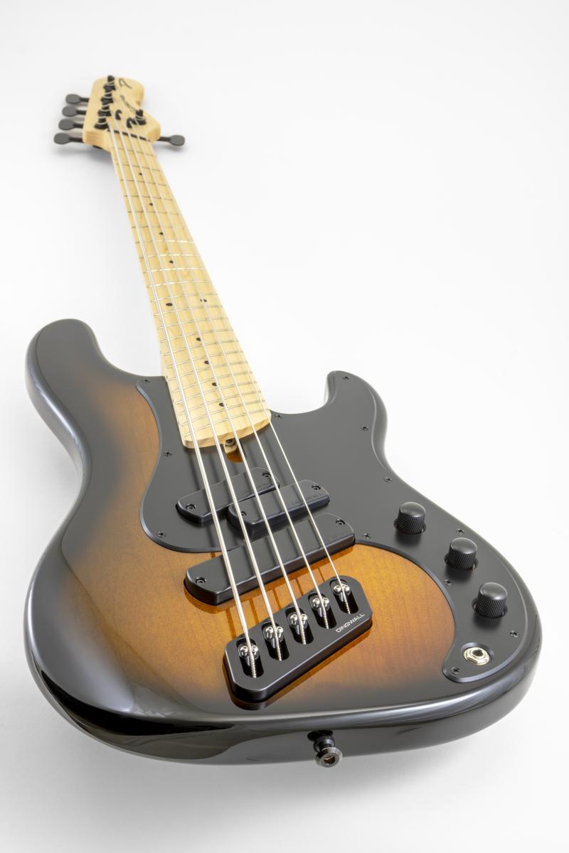 Dingwall SP1 5 Vintage Burst front - Bass Freaks