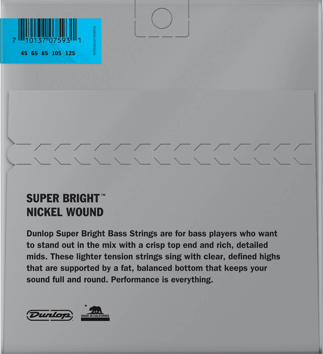 Dunlop Nickel Super Bright 45-105