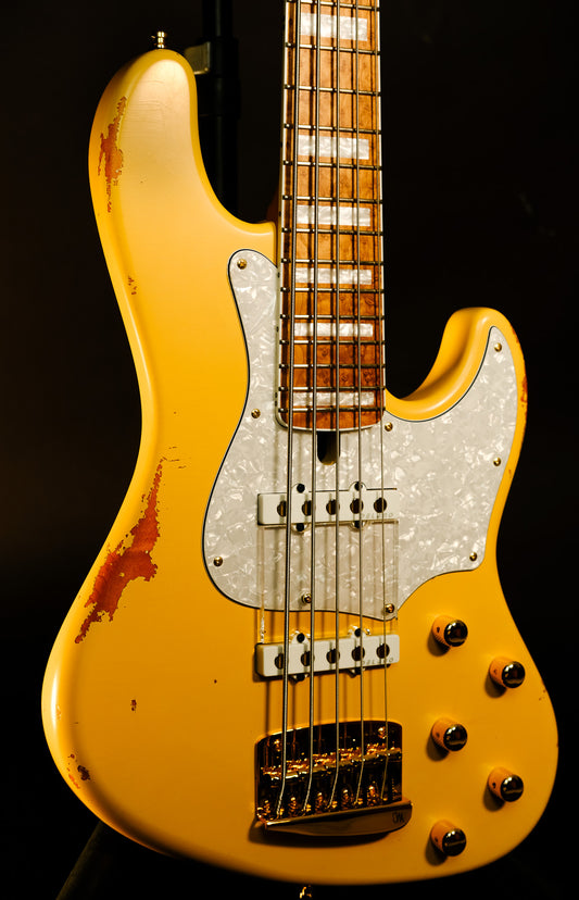 Mayones Guitars Jabba Hadrien Feraud 'Aged Yellow'