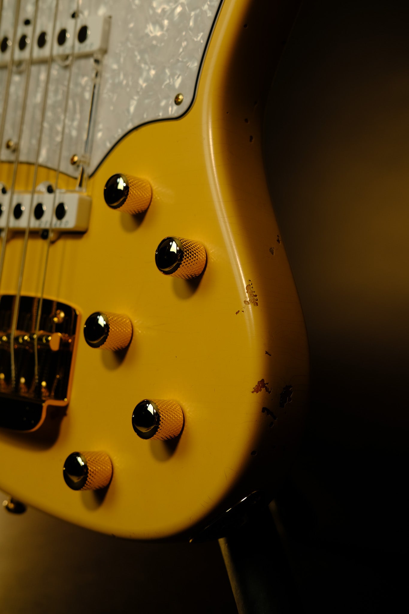 Mayones Guitars Jabba Hadrien Feraud 'Aged Yellow'