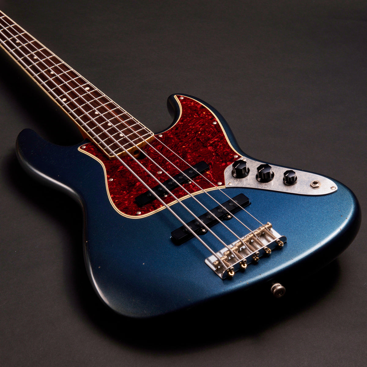 De Gier Bebop 5 Classic VP Blue Aged 5-string bass at Bass Freaks