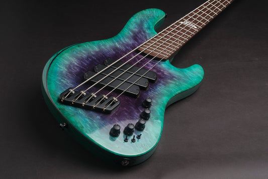 Dingwall Custom Super Jazz 5 - Purple to Turquoise B-STOCK