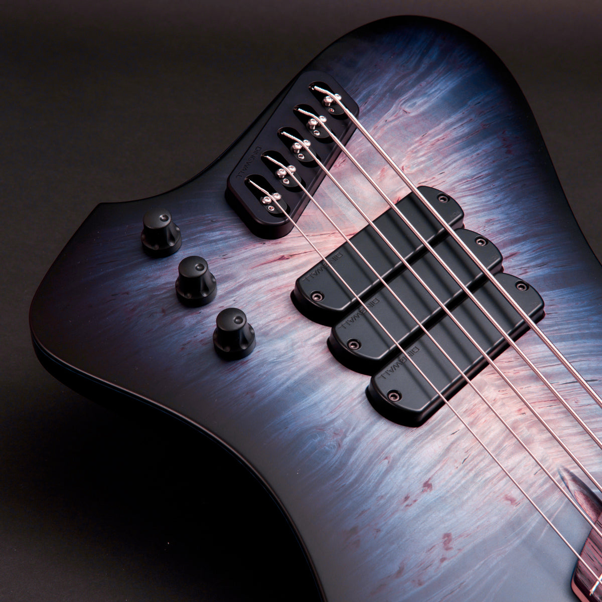 Dingwall D-Roc Custom 5 Aloryck Frost Blue to Natural 5-string bass at Bass Freaks