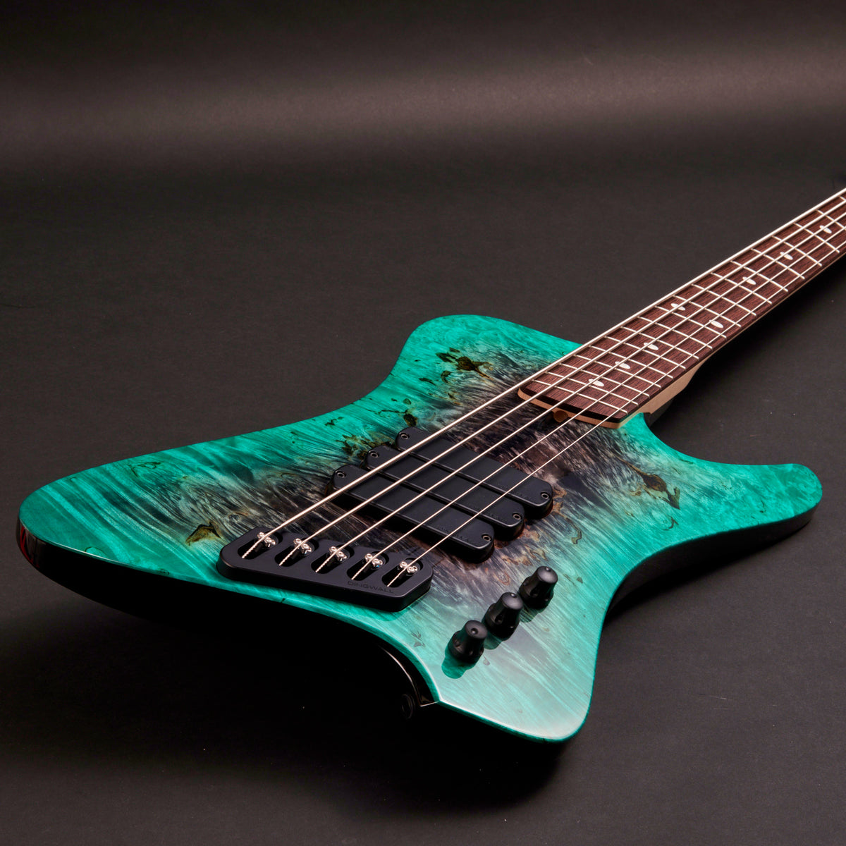 Dingwall D-Roc Custom 5 - Gartok's Dices Turquoise to Black Gloss