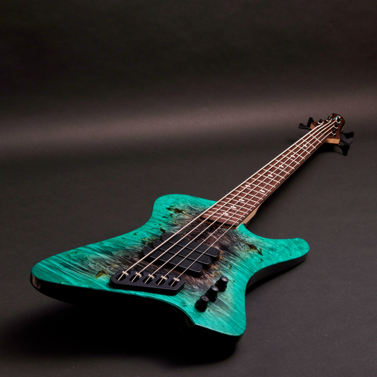 Dingwall D-Roc Custom 5 - Gartok's Dices Turquoise to Black Gloss