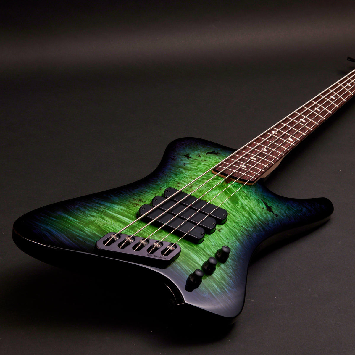 Dingwall D-Roc Custom 5 Magdar Kellen Blue to Green Gloss 5-string bass at Bass Freaks