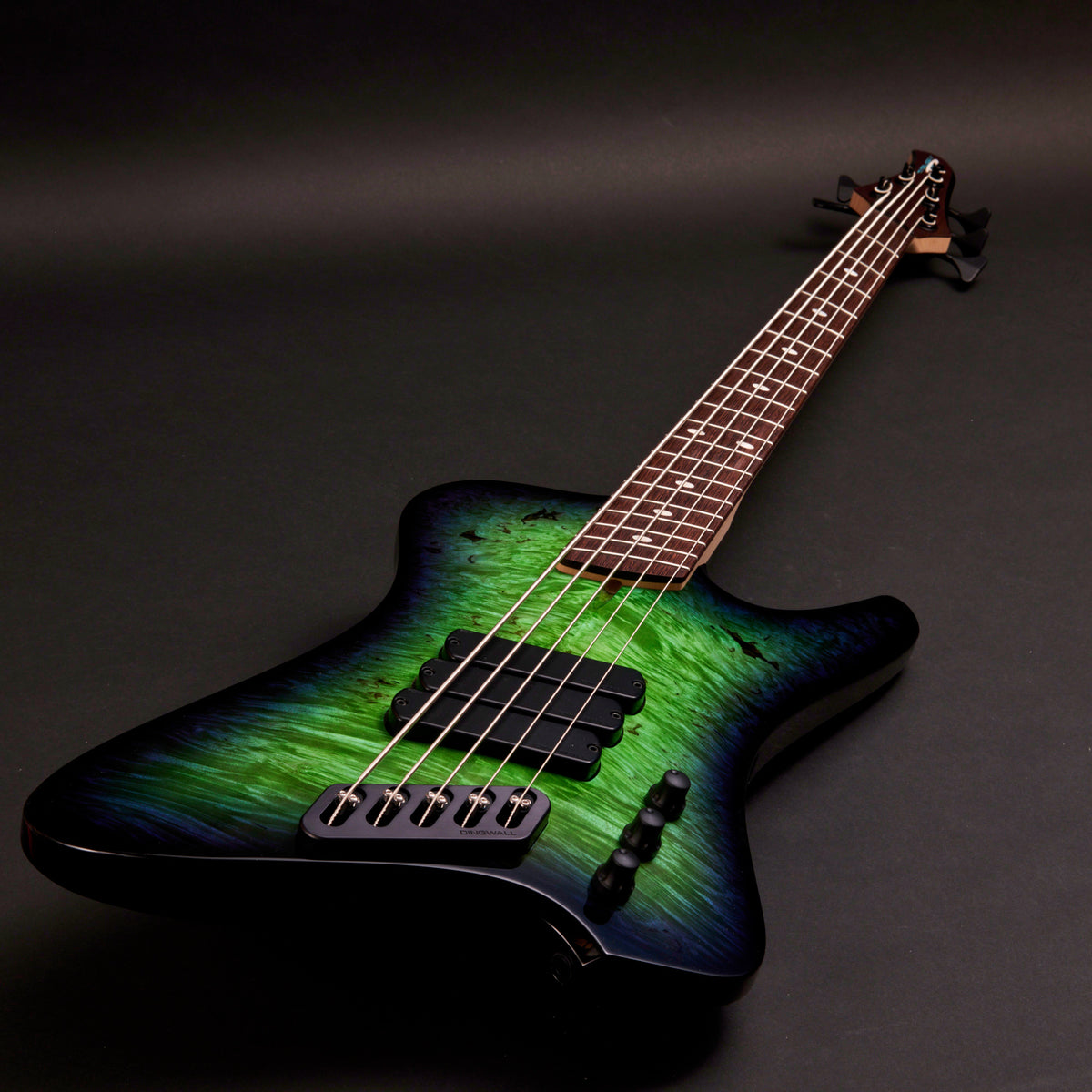 Dingwall D-Roc Custom 5 Magdar Kellen Blue to Green Gloss 5-string bass at Bass Freaks