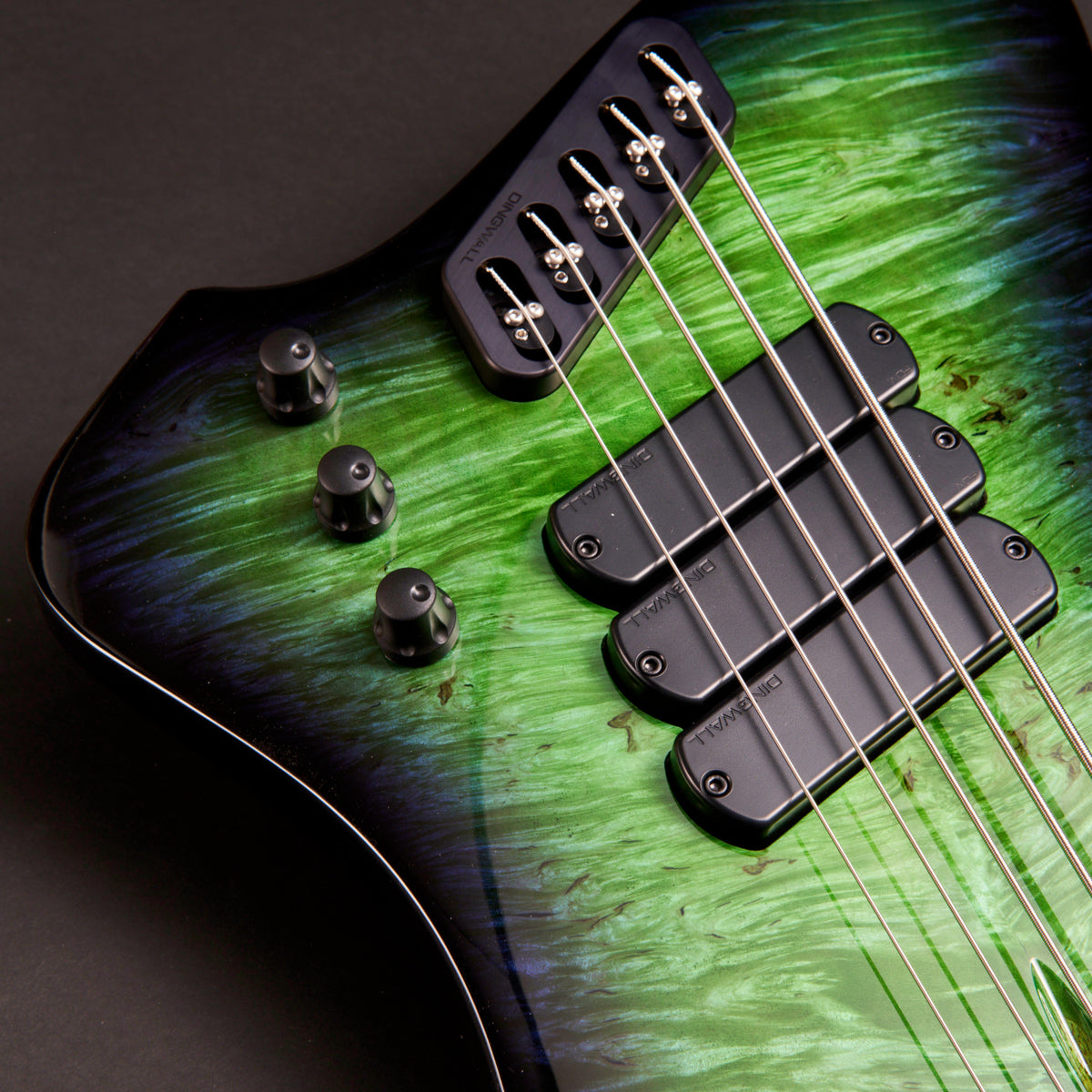Dingwall D-Roc Custom 5 Magdar Kellen Blue to Green Gloss 5-string bass at Bass Freaks