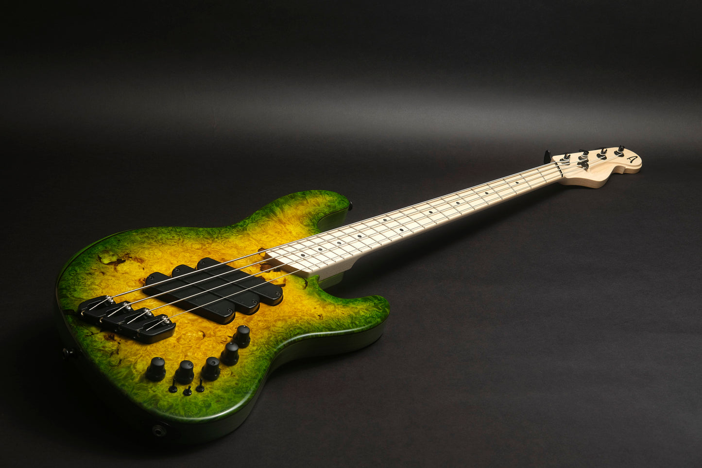 Dingwall Super Jazz 4 - Yellow to Green Reverse Burst