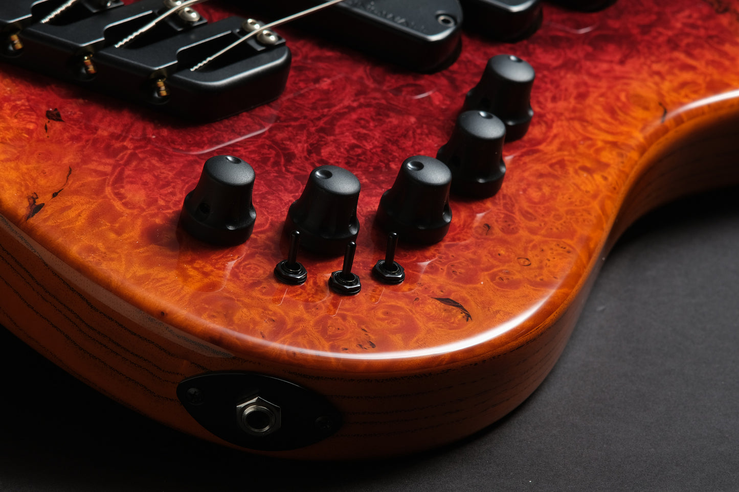 Dingwall Super Jazz 5 - Vampire Red to Solar Orange