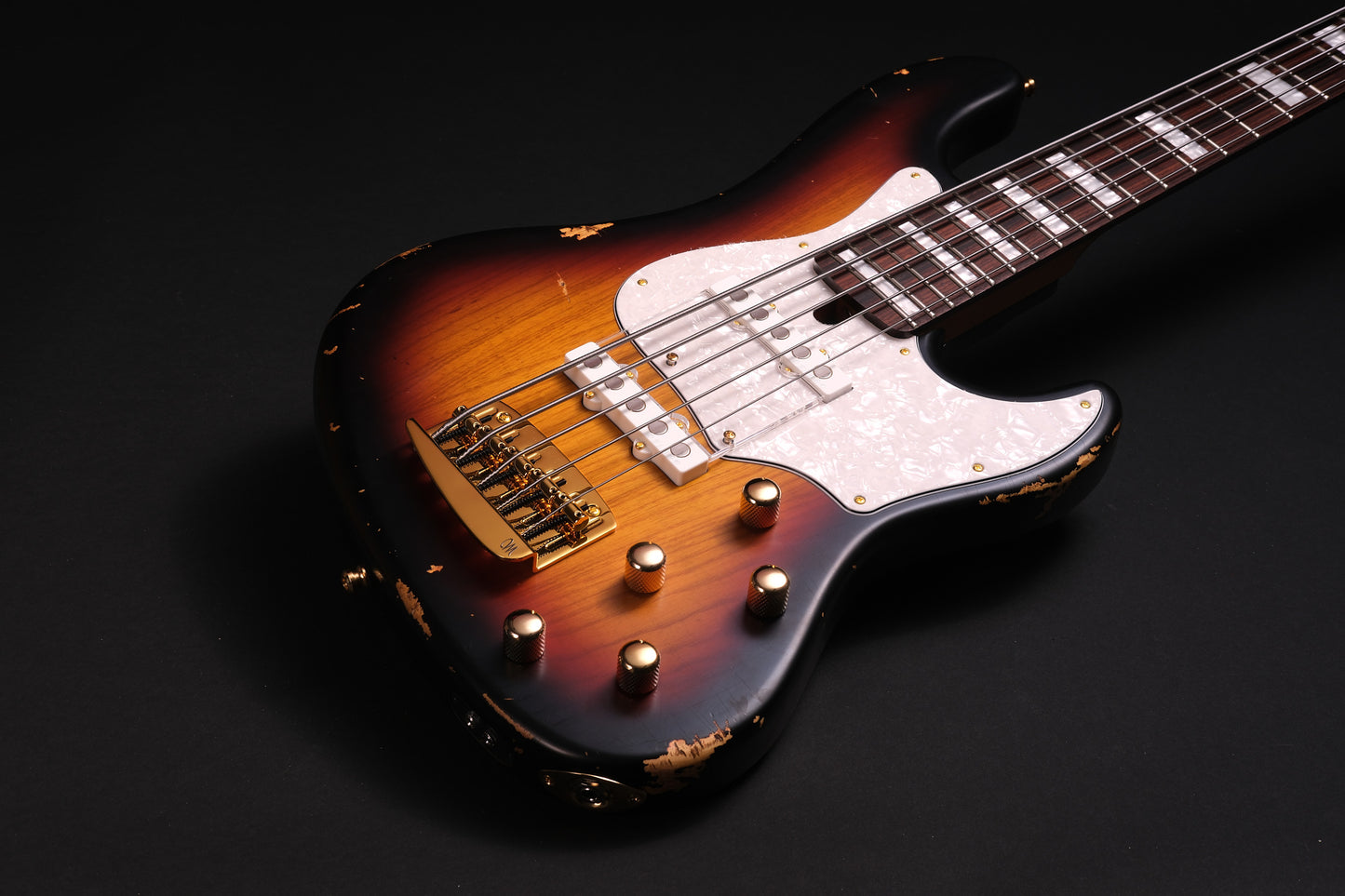 Mayones Jabba HF Aged Sunburst 5 - Transparent Sun-Burst Nitro Aged
