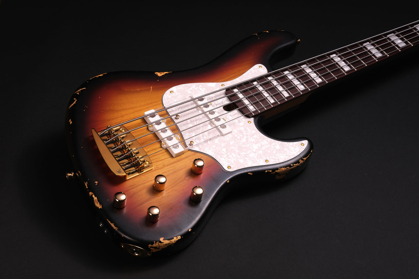 Mayones Jabba HF Aged Sunburst 5 - Transparent Sun-Burst Nitro Aged