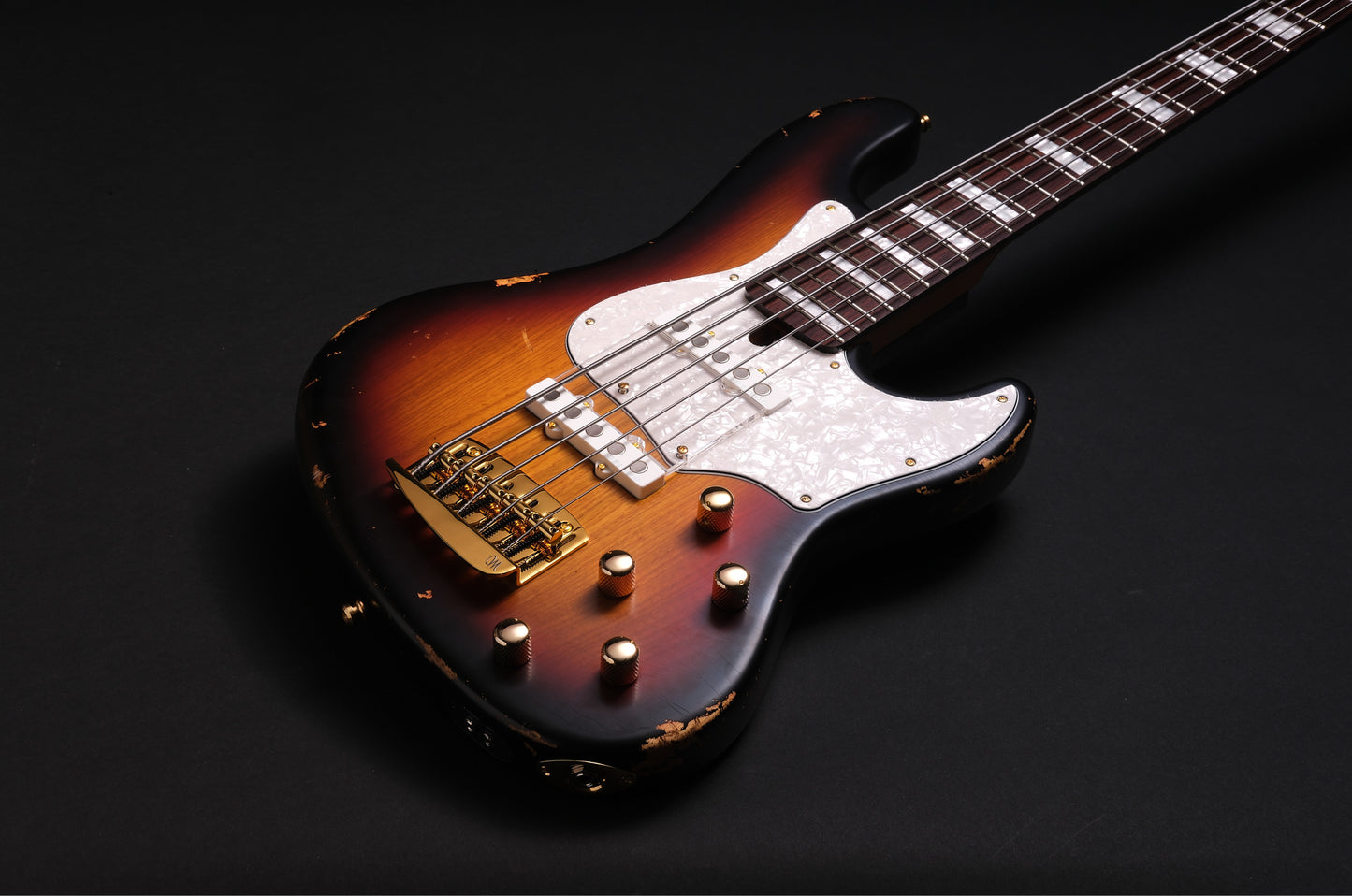 Mayones Jabba HF Aged Sunburst 5 - Transparent Sun-Burst Nitro Aged