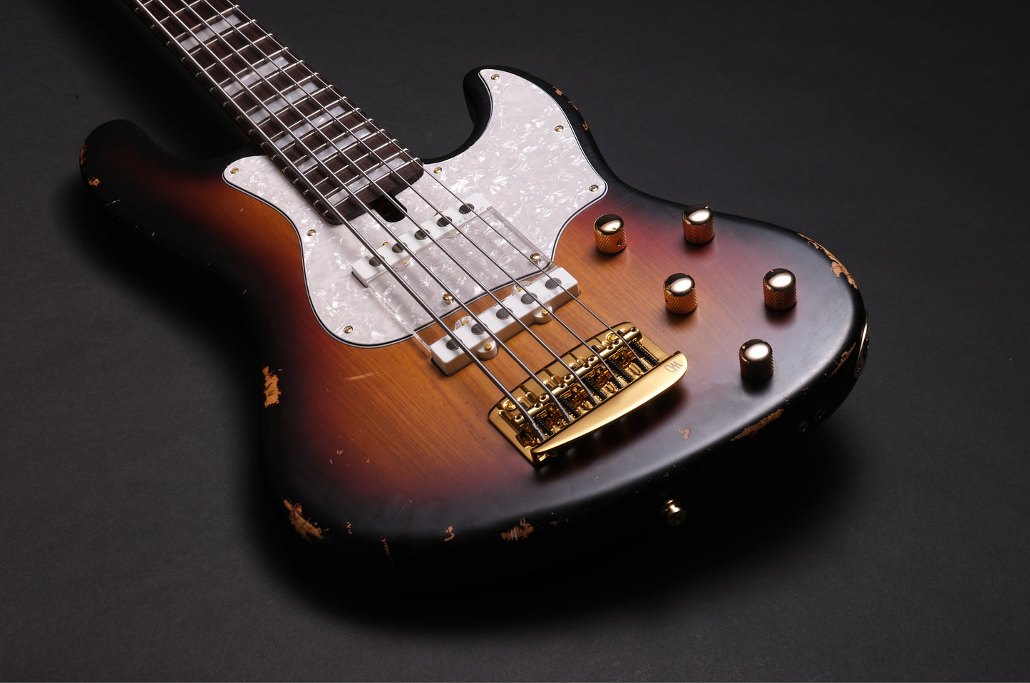 Mayones Jabba HF Aged Sunburst 5 - Transparent Sun-Burst Nitro Aged
