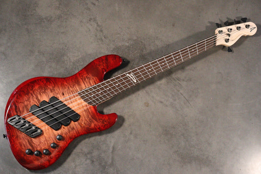 Dingwall Guitars Super Jazz 5 'Natural to Blood red'