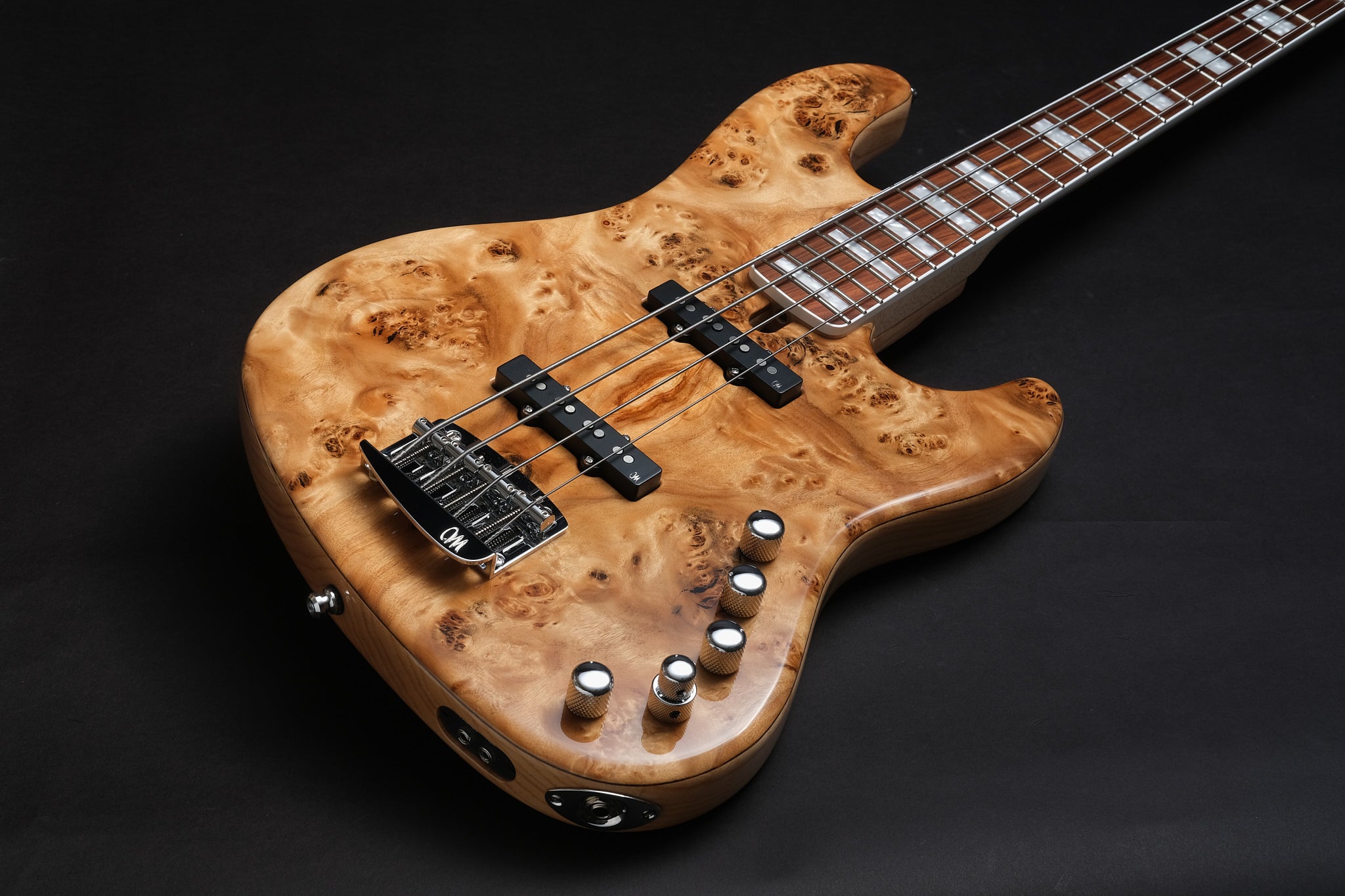 Mayones Jabba Custom 4: Stunning Eye Poplar Design - Bass Freaks