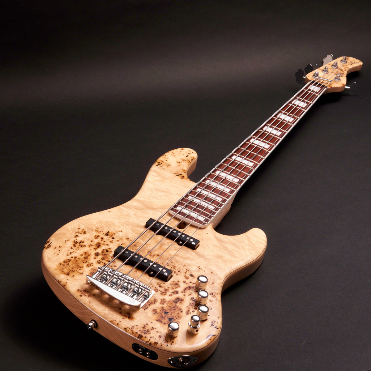 Mayones Jabba Custom 5 JJ Eye Poplar Trans Natural Gloss 5-string bass at Bass Freaks
