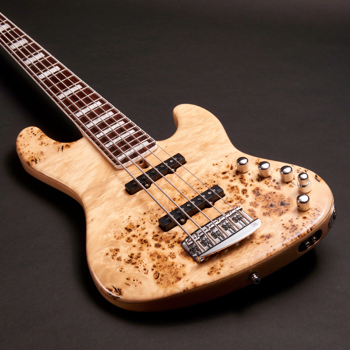 Mayones Jabba Custom 5 JJ Eye Poplar Trans Natural Gloss 5-string bass at Bass Freaks