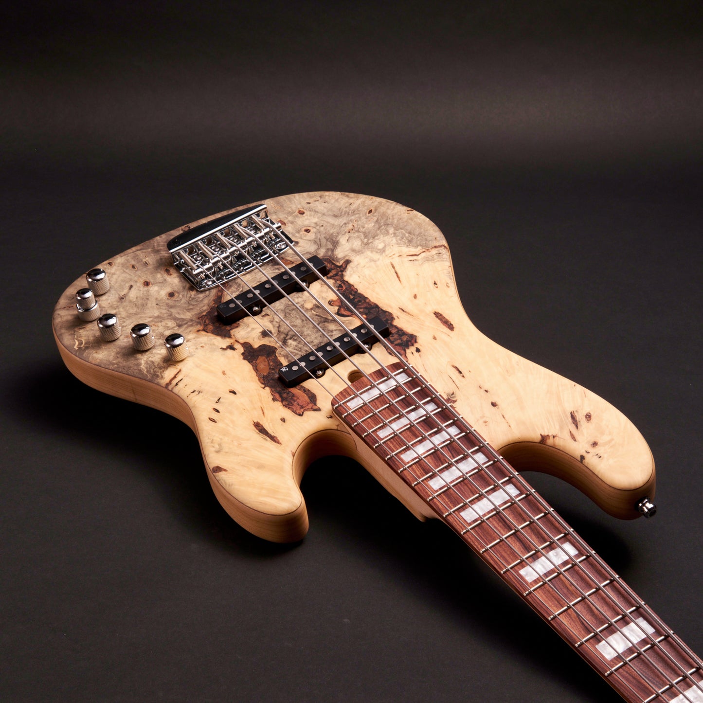 Mayones Jabba Custom BB 5 JJ - Trans Natural Satine, Velvetrone Gallant 5 J-J pickups