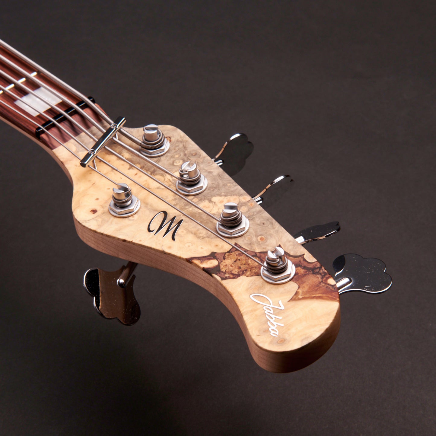 Mayones Jabba Custom BB 5 JJ - Trans Natural Satine, body back in Trans Natural Satine