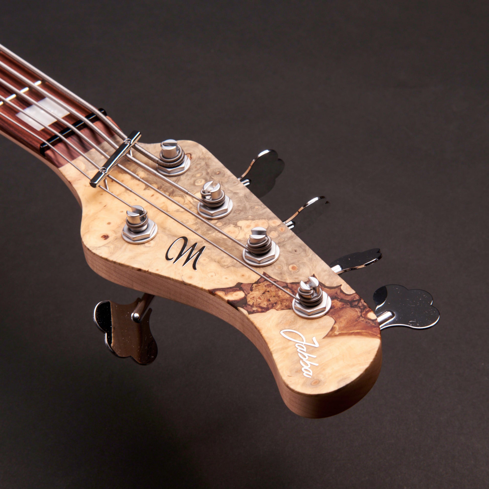 Mayones Jabba Custom BB 5 JJ - Trans Natural Satine, body back in Trans Natural Satine