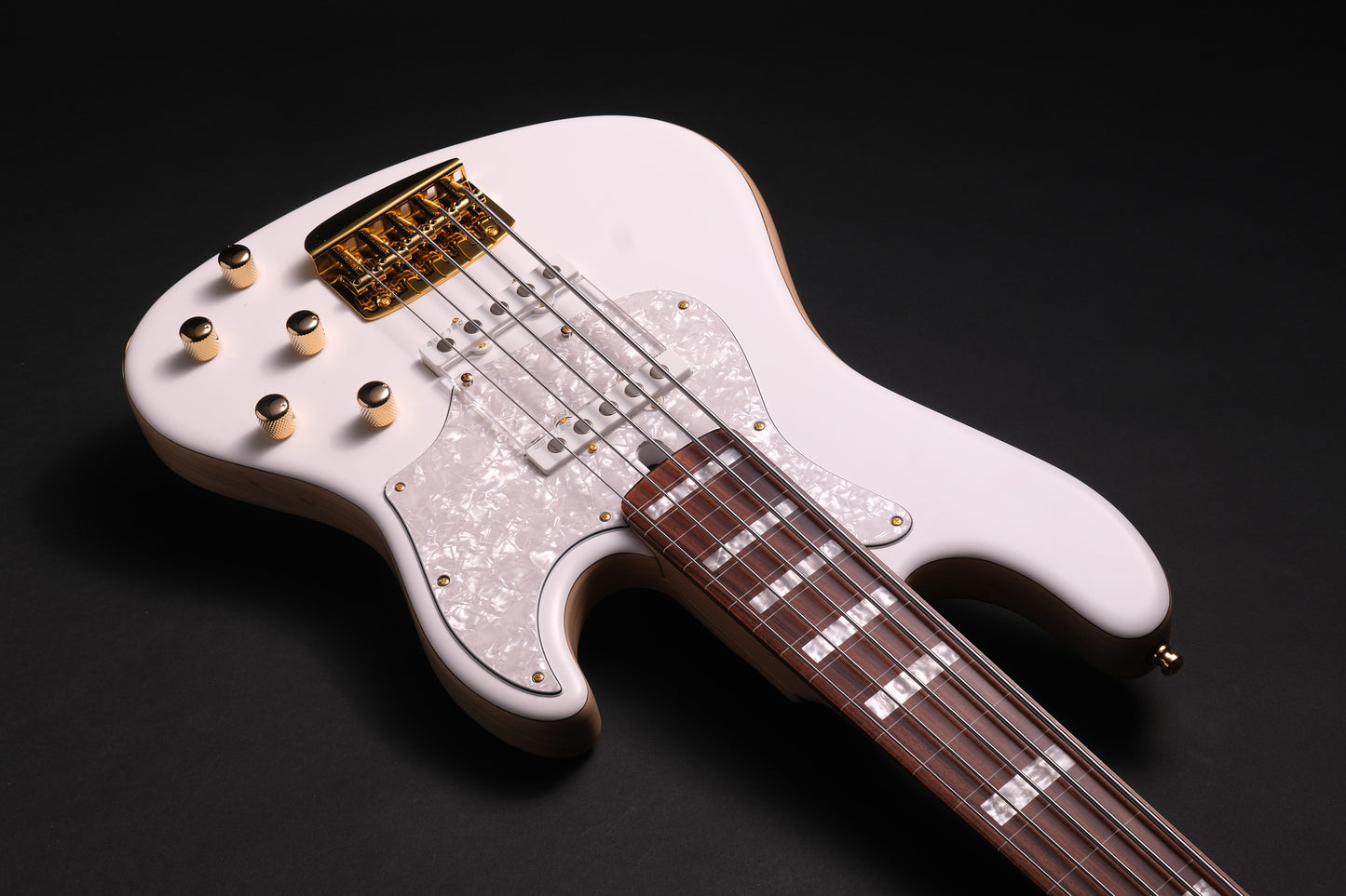 Mayones Jabba HF 5 Fretless 2026 - Monolith White