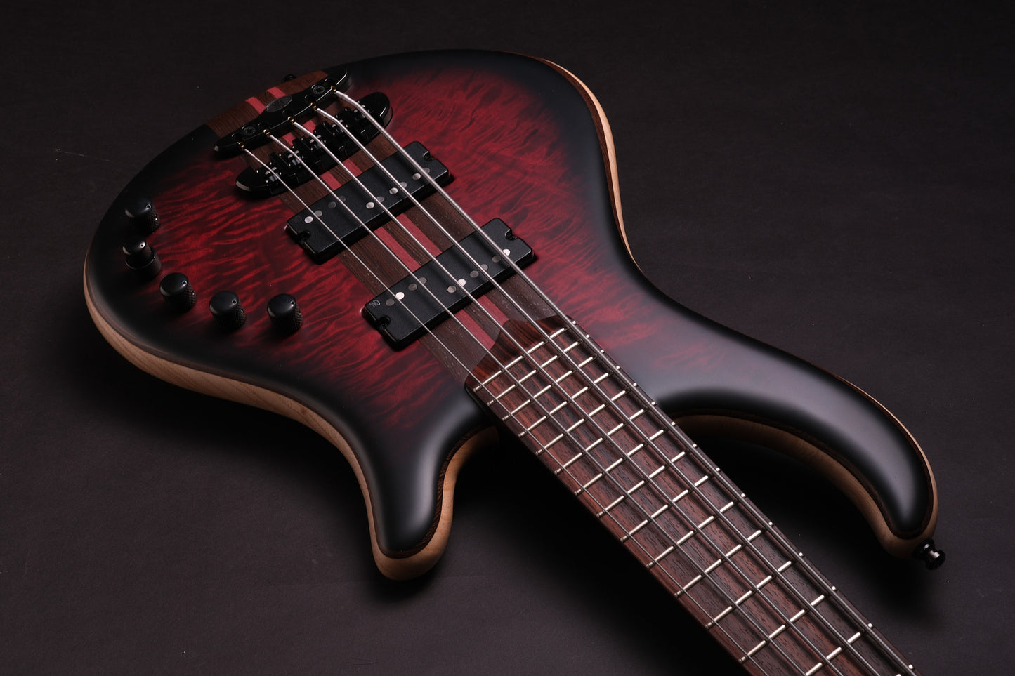 Mayones Patriot 5 - Trans Dirty-Red Burst