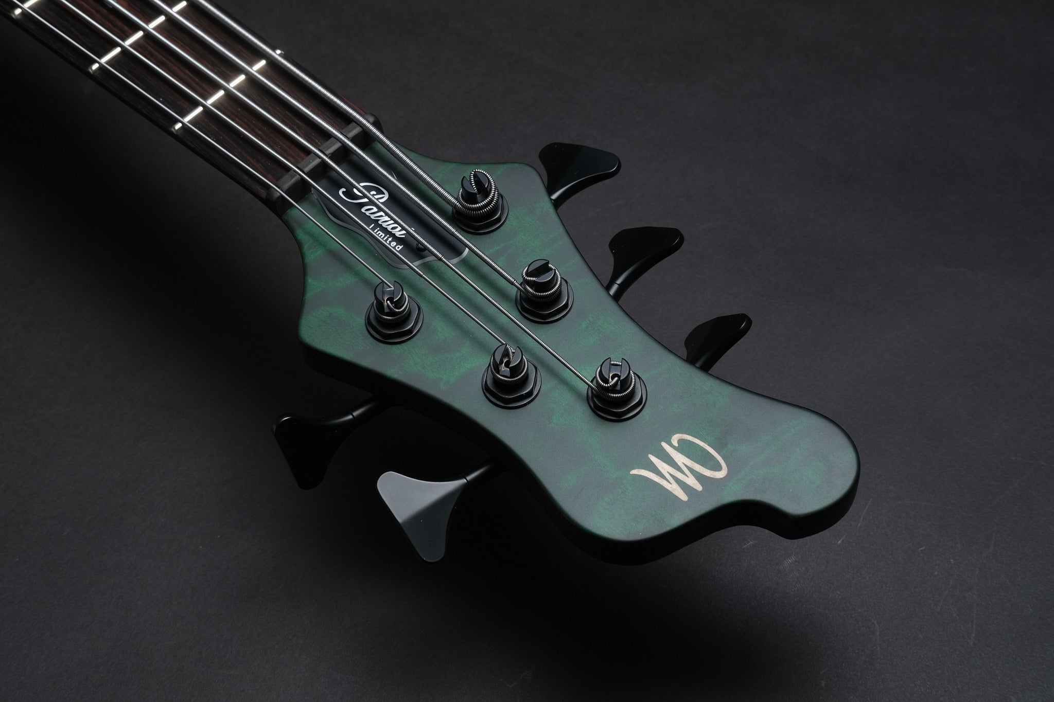 Mayones Patriot 5 Custom: Stunning Trans Emerald-Green - Bass Freaks