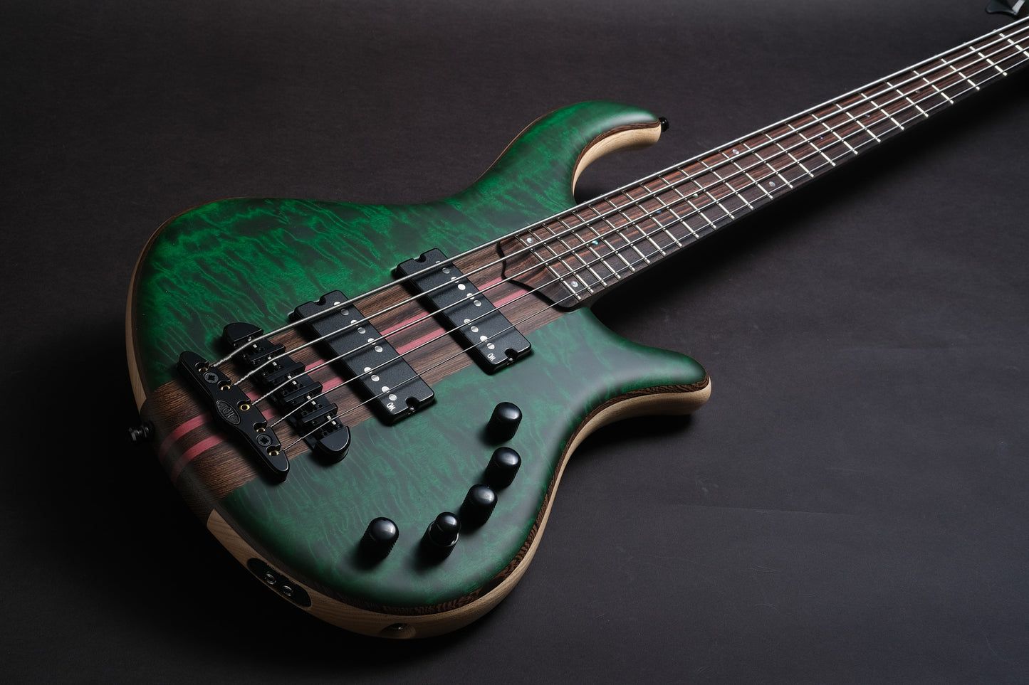 Mayones Patriot 5 Custom - Trans Emerald-Green Satine