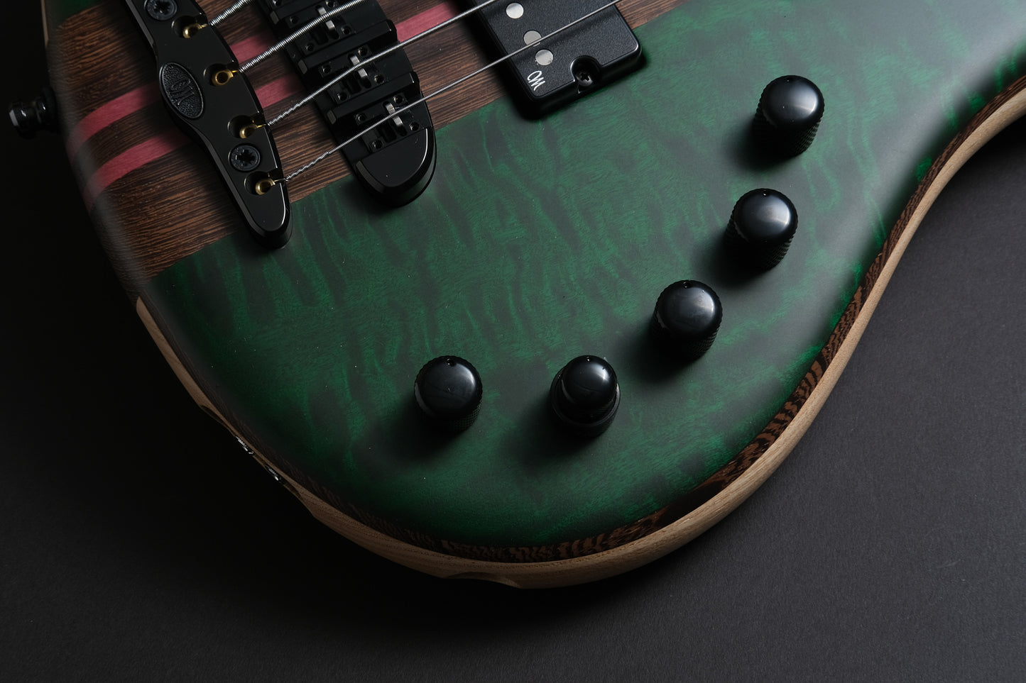 Mayones Patriot 5 Custom - Trans Emerald-Green Satine