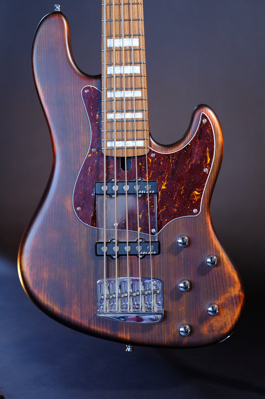 Mayones Guitars Jabba 5 Hadrien Feraud 'Antique Brown' (in stock - 4,02 kilos)