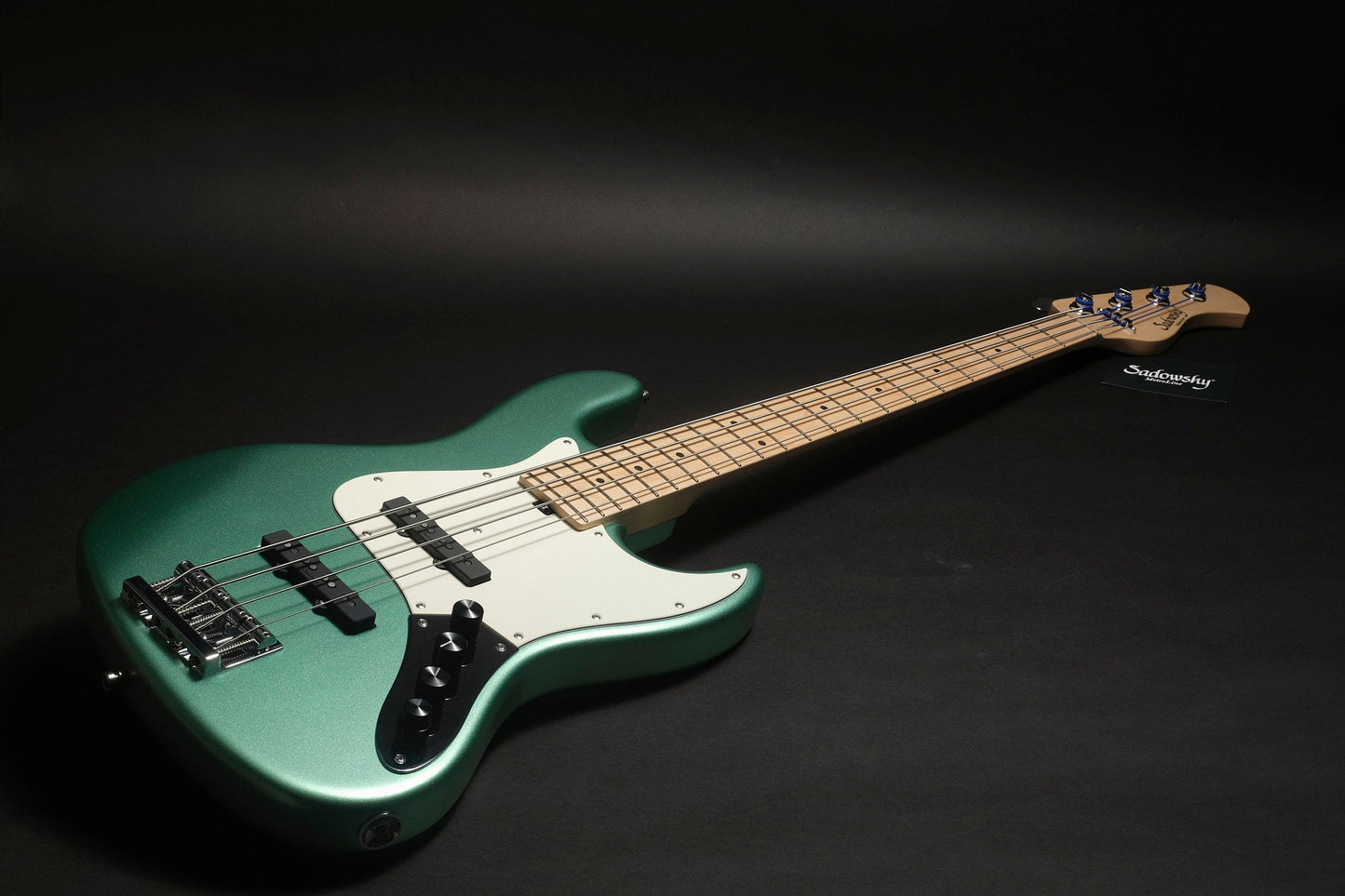 Sadowsky MetroLine  21 Fret Vintage J/J 4 - Solid Sage Green Metallic Satin
