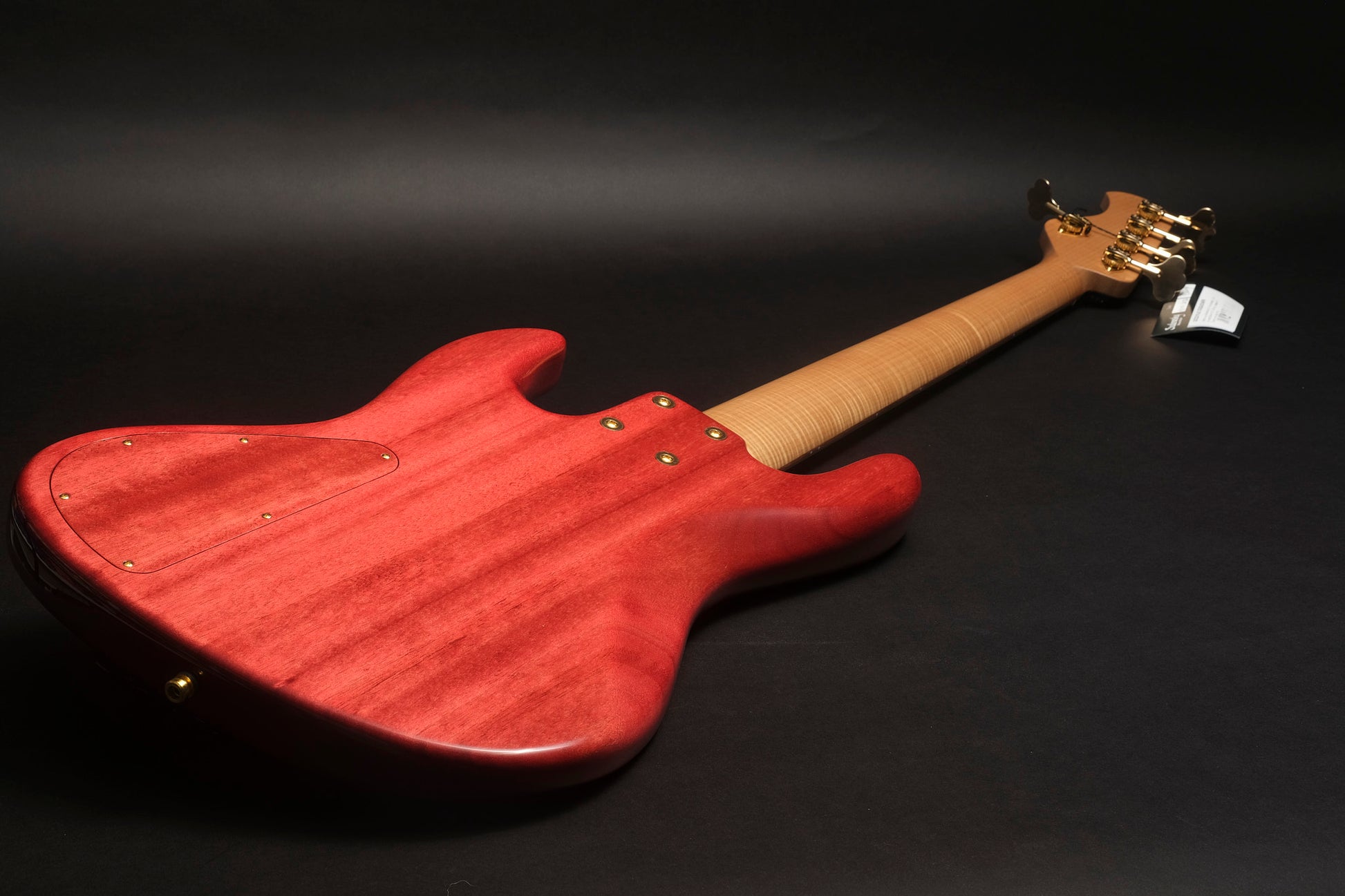 Sadowsky Masterbuilt Ltd Edition 2023 - a red bass 5 strings bass guitar - back view
