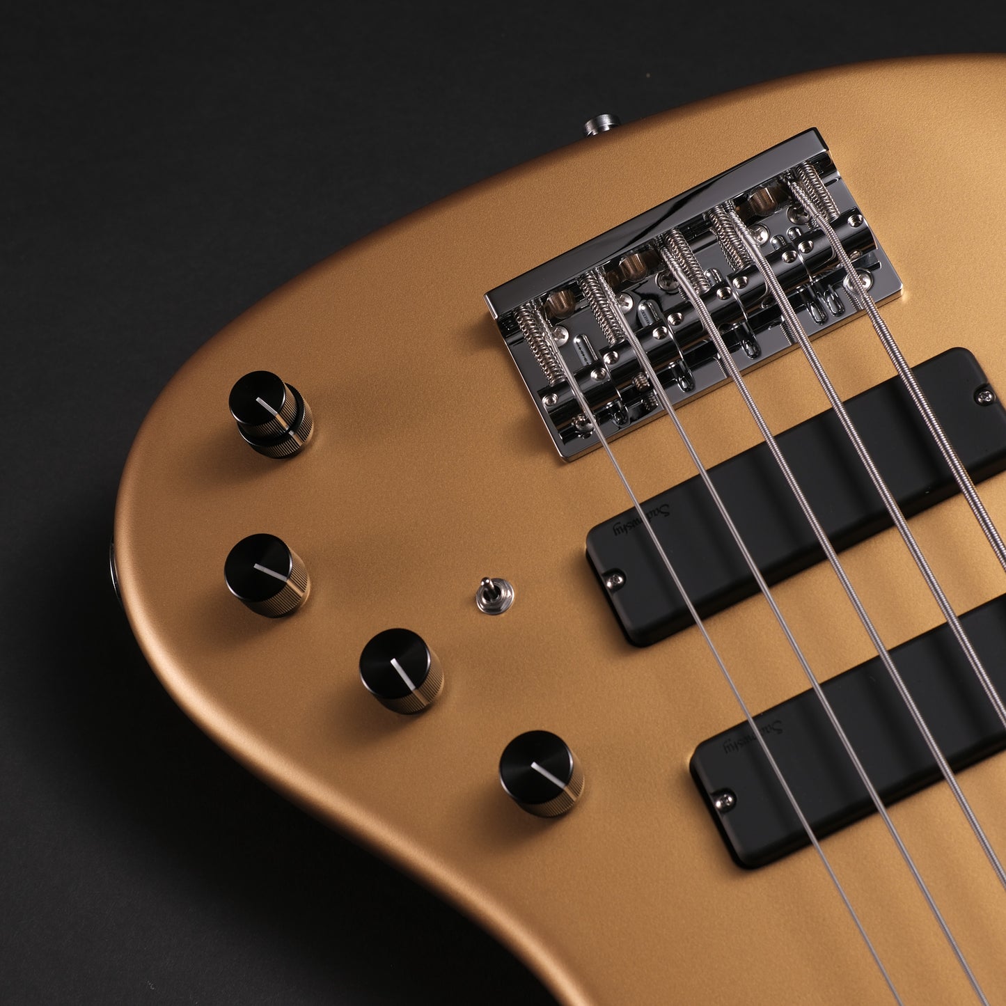 Sadowsky MasterBuilt Singlecut 5 - Solid Firemist Gold Satin