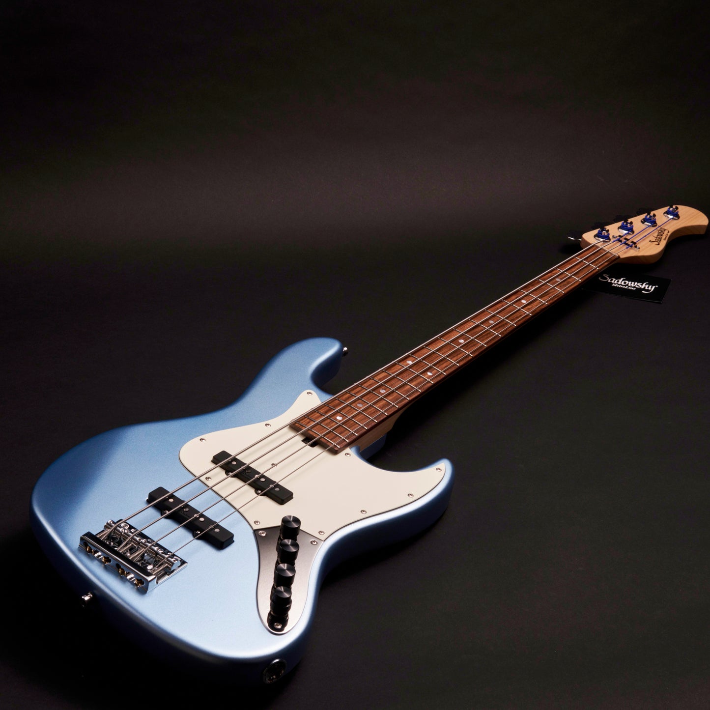 Sadowsky MetroLine 21-Fret Vintage J/J 4 - Solid Ice Blue Metallic Satin