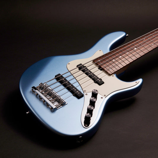 Sadowsky MetroLine 24-Fret Vintage J 6 - Solid Ice Blue Metallic Satin
