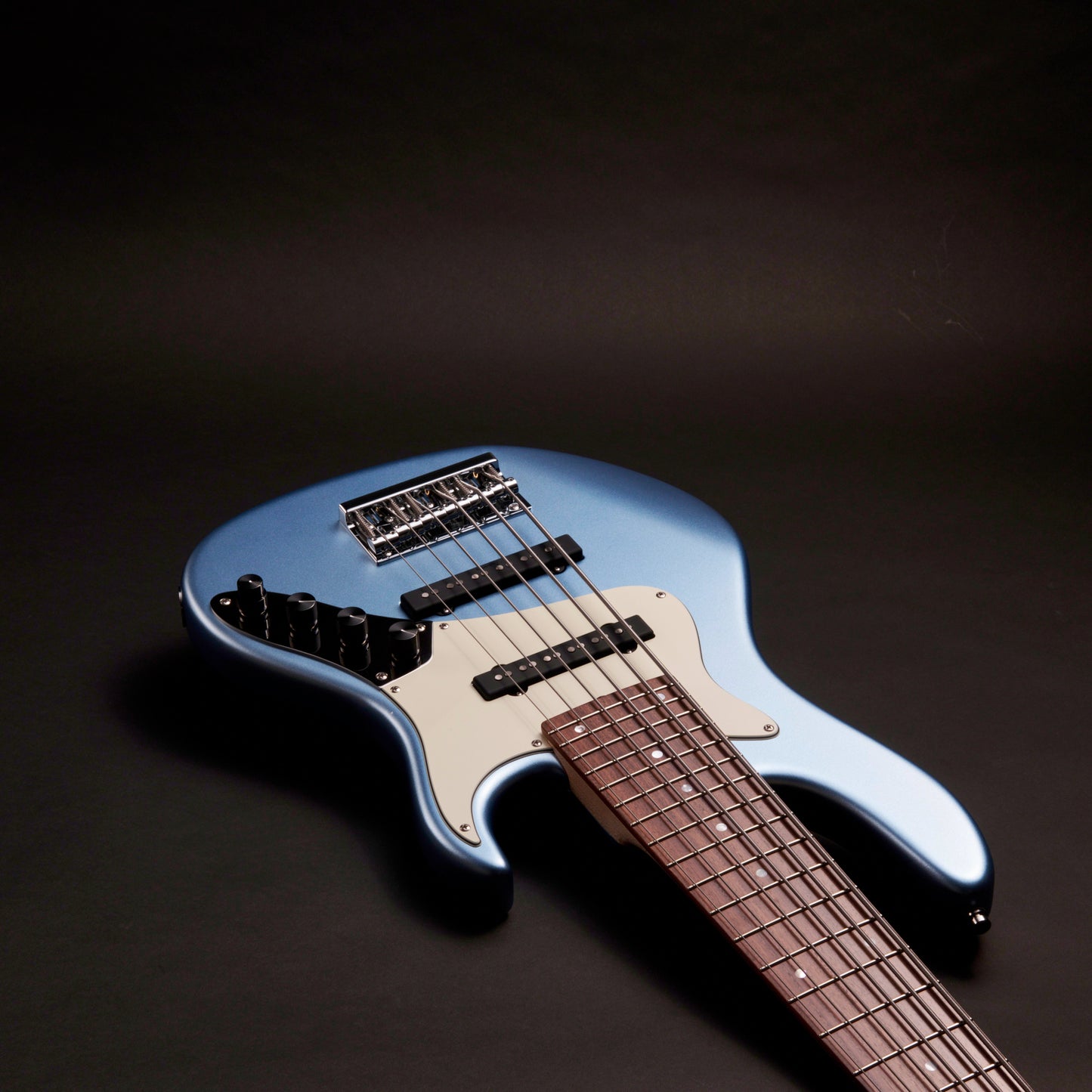 Sadowsky MetroLine 24-Fret Vintage J 6 - Solid Ice Blue Metallic Satin