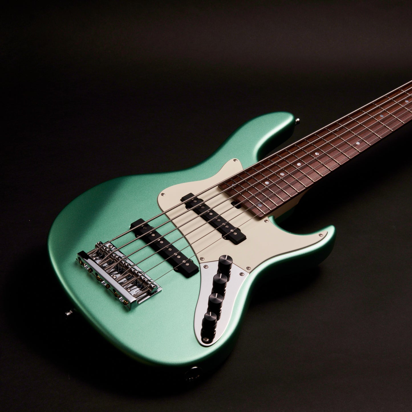 Sadowsky MetroLine 24-Fret Vintage J 6 - Solid Sage Green Metallic Satin