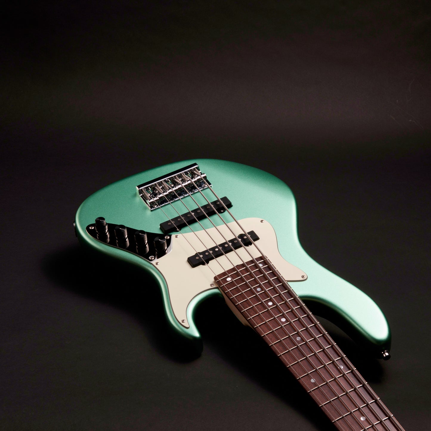 Sadowsky MetroLine 24-Fret Vintage J 6 - Solid Sage Green Metallic Satin