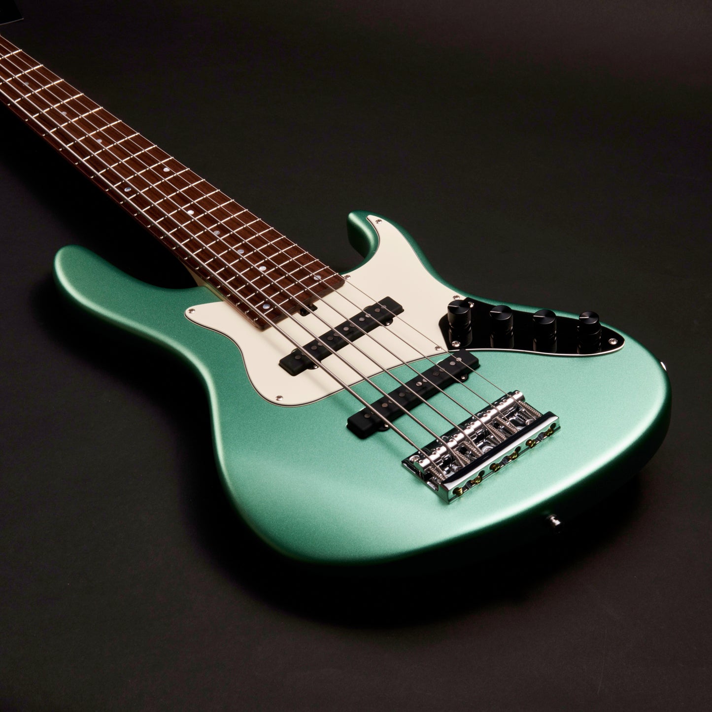 Sadowsky MetroLine 24-Fret Vintage J 6 - Solid Sage Green Metallic Satin